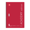 ΤΕΤΡΑΔΙΟ ΣΠΙΡΑΛ ACADEMY 21X29cm Α4 4 ΘΕΜΑΤΑ 120φ. ΑΣΟΡΤΙ ΧΡΩΜΑΤΑ 70ΓΡ