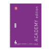 ΤΕΤΡΑΔΙΟ ΣΠΙΡΑΛ ACADEMY 21X29cm Α4 4 ΘΕΜΑΤΑ 120φ. ΑΣΟΡΤΙ ΧΡΩΜΑΤΑ 70ΓΡ