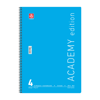 ΤΕΤΡΑΔΙΟ ΣΠΙΡΑΛ ACADEMY 21X29cm Α4 4 ΘΕΜΑΤΑ 120φ. ΑΣΟΡΤΙ ΧΡΩΜΑΤΑ 70ΓΡ