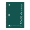 ΤΕΤΡΑΔΙΟ ΣΠΙΡΑΛ ACADEMY 21X29cm Α4 4 ΘΕΜΑΤΑ 120φ. ΑΣΟΡΤΙ ΧΡΩΜΑΤΑ 70ΓΡ