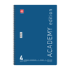 ΤΕΤΡΑΔΙΟ ΣΠΙΡΑΛ ACADEMY 21X29cm Α4 4 ΘΕΜΑΤΑ 120φ. ΑΣΟΡΤΙ ΧΡΩΜΑΤΑ 70ΓΡ