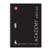 ΤΕΤΡΑΔΙΟ ΣΠΙΡΑΛ ACADEMY 21X29cm Α4 4 ΘΕΜΑΤΑ 120φ. ΑΣΟΡΤΙ ΧΡΩΜΑΤΑ 70ΓΡ