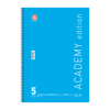 ΤΕΤΡΑΔΙΟ ΣΠΙΡΑΛ ACADEMY 21X29cm Α4 5 ΘΕΜΑΤΑ 75φ. ΑΣΟΡΤΙ ΧΡΩΜΑΤΑ 70ΓΡ