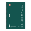 ΤΕΤΡΑΔΙΟ ΣΠΙΡΑΛ ACADEMY 21X29cm Α4 5 ΘΕΜΑΤΑ 75φ. ΑΣΟΡΤΙ ΧΡΩΜΑΤΑ 70ΓΡ