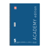 ΤΕΤΡΑΔΙΟ ΣΠΙΡΑΛ ACADEMY 21X29cm Α4 5 ΘΕΜΑΤΑ 75φ. ΑΣΟΡΤΙ ΧΡΩΜΑΤΑ 70ΓΡ