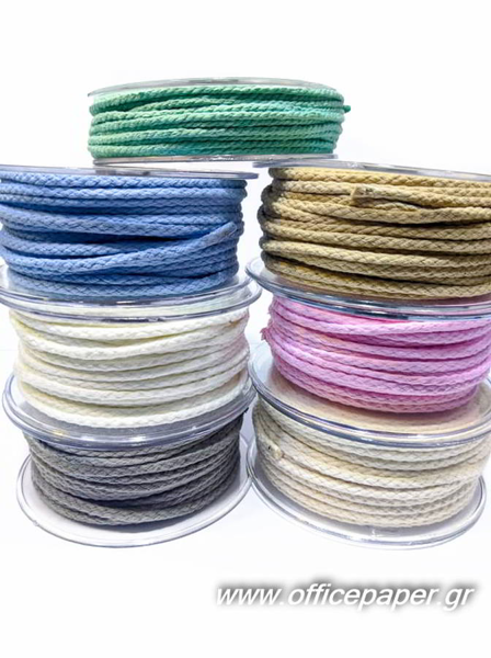 ΚΟΡΔΟΝΙ ΤΡΙΚΛΩΝΟ ΒΑΜΒΑΚΙ ΨΑΘΑ 5mm X 18m ΜΠΕΖ Νο 32237