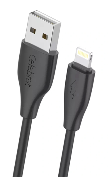 ΚΑΛΩΔΙΟ CELEBRAT Lightning σε USB CB-31, 15W, 480Mbps, 1m, μαύρο