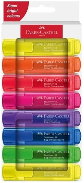 ΥΠΟΓΡΑΜΜΙΣΤΗΣ FABER CASTEL ΝΕΟΝ 3+1 ΔΩΡΟ ΤEXTLINER 254644 254604
