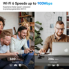 ΑΝΤΑΠΤΟΡΑΣ WIFI POWERTECH PT-1386, 900Mbps, DUAL BAND 2.4/5GHz
