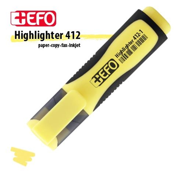 ΥΠΟΓΡΑΜΜΙΣΤΗΣ +EFO ΠΑΣΤΕΛ ΚΙΤΡΙΝΟ 412-1 Highlighter Paper-Copy-Fax