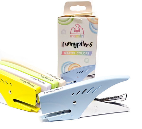 ΣΥΡΡΑΠΤΙΚΗ ΜΗΧΑΝΗ MAESTRI FUNNYPLIER 6 PASTEL ΣΥΡΜΑΤΑ N64