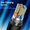 ΚΑΛΩΔΙΟ USAMS USB σε USB-C/Lightning/Micro USB US-SJ374, 10W, 1m, μαύρο