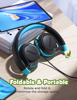 ΑΚΟΥΣΤΙΚΑ MPOW headphones για παιδιά Che1 BH385A, noise limit, 3.5mm, μαύρο-μπλέ