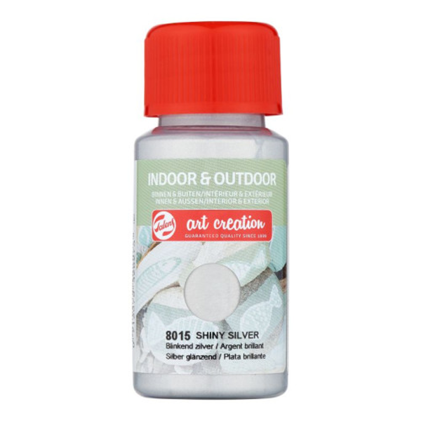 ΧΡΩΜΑ ΚΙΜΩΛΙΑΣ INDOOR-OUTDOR SHINY SILVER 8015 50ML TALENS ART CREATION
