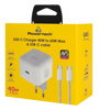 ΦΟΡΤΙΣΤΗΣ ΜΠΡΙΖΑΣ POWERTECH PT-1581 με καλώδιο, USB-C, 40 έως 60W, GaN, AVS, λευκός,Iphone 17