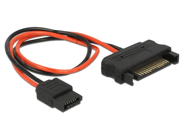 ΚΑΛΩΔΙΟ DELOCK SATA 15pin σε SATA 6pin 84874, 20cm  84874