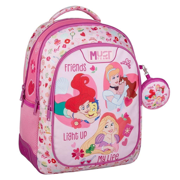 ΣΧΟΛΙΚΗ ΤΣΑΝΤΑ ΠΛΑΤΗΣ ΔΗΜΟΤΙΚΟΥ DISNEY PRINCESS FRIENDS LIGHT UP MY LIFE MUST TEAM 3 ΘΗΚΕΣ 000564749