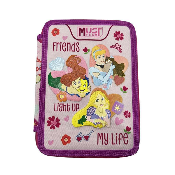 ΚΑΣΕΤΙΝΑ ΔΙΠΛΗ ΓΕΜΑΤΗ 15X5X21 DISNEY PRINCESS FRIENDS LIGHT UP MY LIFE MUST TEAM 000565015
