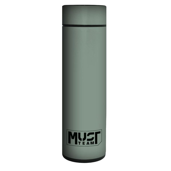 ΘΕΡΜΟΣ 500ML ΑΝΟΞΕΙΔΩΤΟ LED 6,5X22,5EK MUST TEAM ΧΑΚΙ