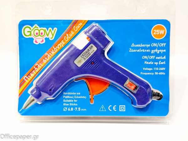 ΠΙΣΤΟΛΙ ΣΙΛΙΚΟΝΗΣ GROOVY 25Watt ΔΙΑΜ.ΚΟΛΛΑΣ 6,8-7,5mm Νο 0.42.203