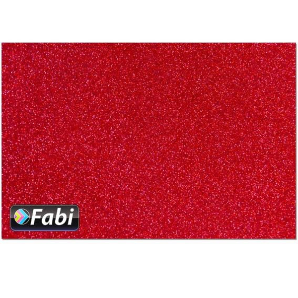 ΧΑΡΤΟΝΙ GLITTER FABI 50Χ70εκ. 190gr ΚΟΚΚΙΝΟ ΤΙΜΗ 1 ΦΥΛΛΟ