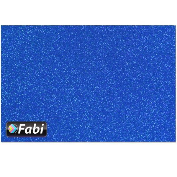 ΧΑΡΤΟΝΙ GLITTER FABI 50Χ70εκ. 190gr ΜΠΛΕ ΤΙΜΗ 1 ΦΥΛΛΟ