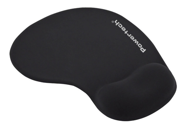 MOUSE PAD POWERTECH PT-1293 με στήριγμα καρπού, 23x19x1.8cm, μαύρο
