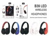 ΑΚΟΥΣΤΙΚΑ B39 RBG, WIRELESS, TF ,NOISE REDUCTION, BT V5.0 5 COLORS