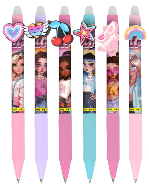 ΣΤΥΛΟ ΠΟΥ ΣΒΗΝΕΙ ONLINE FUN FASHION STARS 16εκ. 6 SXEDIA 0.5mm ΜΕ ΜΕΛΑΝΗ ΜΠΛΕ 35497-30