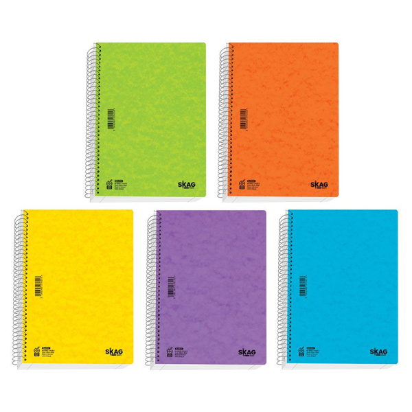 ΤΕΤΡΑΔΙΟ ΣΠΙΡΑΛ SKAG BASIC 17X25 30Φ*60σελ. ΘΕΜΑ 1