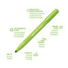 ΜΑΡΚΑΔΟΡΟΙ CARIOCA JUMBO ECO RECYCLED ΣΕΤ 12 ΤΕΜΑΧΙΑ 6mm MAXI TIP  43461