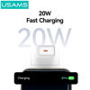 ΦΟΡΤΙΣΤΗΣ ΜΠΡΙΖΑΣ USAMS CC325, USB-C, 20W, λευκός