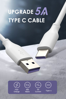 ΚΑΛΩΔΙΟ USB TYPE-C CABLETIME USB 2.0 σε USB Type-C C160, 5A, 1m, λευκό