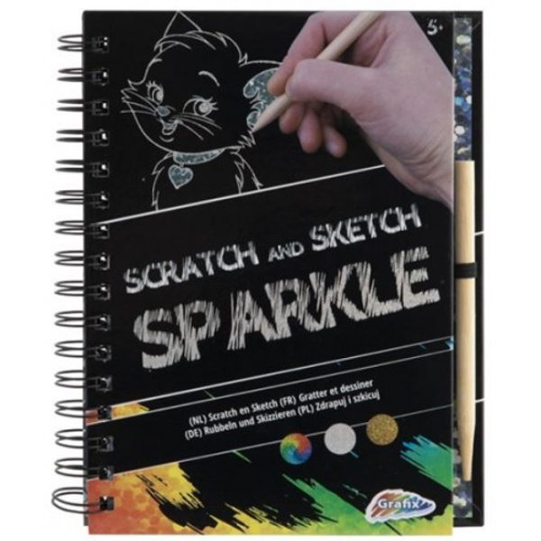 ΒΙΒΛΙΟ ΧΡΩΜΑΤΙΣΜΟΥ SCRATCH & SKETCH SPARKLE 17Χ22ΕΚ.