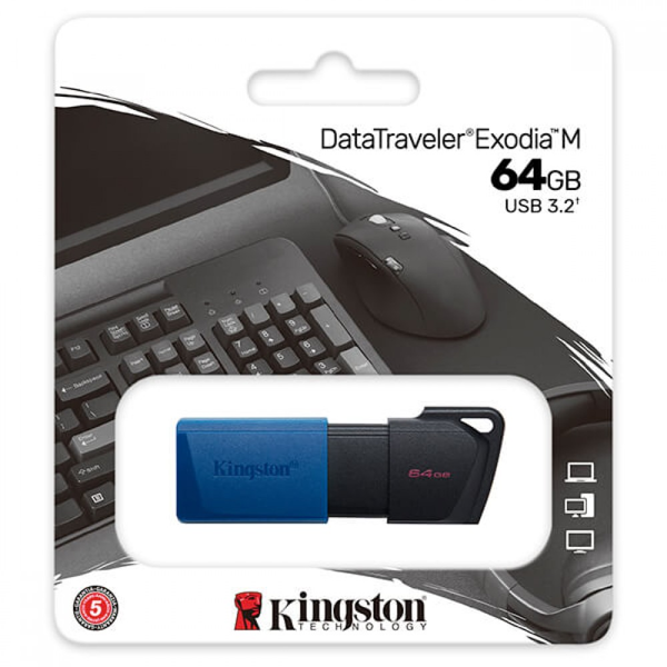 MNHMH USB KINGSTONE EXODIA 64GB BLACK USB 3.2