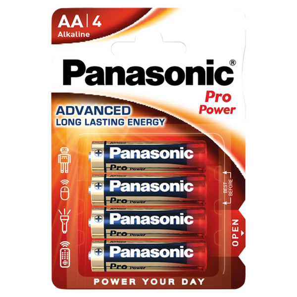 ΜΠΑΤΑΡΙΕΣ PANASONIC AA PRO POWER LR-06 SET 4-ΤΕΜ ALKALINE 1.5V
