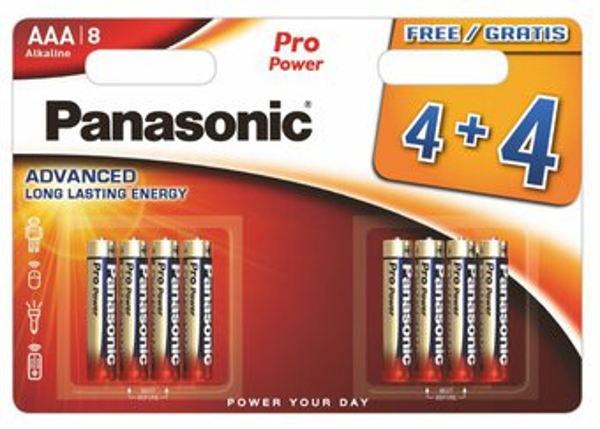 ΜΠΑΤΑΡΙΕΣ PANASONIC AAA PRO POWER LR-03 SET 4+4 ΤΕΜ ALKALINE 1.5V