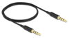 ΚΑΛΩΔΙΟ AUDIO ΠΡΟΕΚΤΑΣΗ DELOCK καλώδιο 3.5mm 66075, CTIA, 32AWG, 0.5m, μαύρο