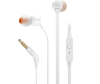 ΑΚΟΥΣΤΙΚΑ JBL TUNE 110 ΛΕΥΚΑ IN EAR PURE BASS HANDS FREE CALLS