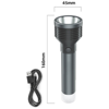 ΦΑΚΟΣ PLATINET TORCH FLASHLIGHT ALUMINIUM 3W GREY