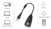 ΚΑΡΤΑ ΗΧΟΥ USΒ 2.0V ST16, 7.1, 2x 3.5mm, μαύρη