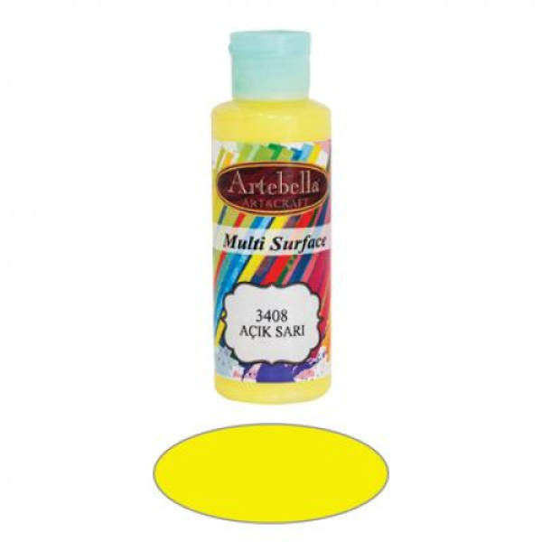 ΑΚΡΥΛΙΚΟ ΧΡΩΜΑ ARTEBELLA MULTI SURFACE 130CC ΚΙΤΡΙΝΟ No3408