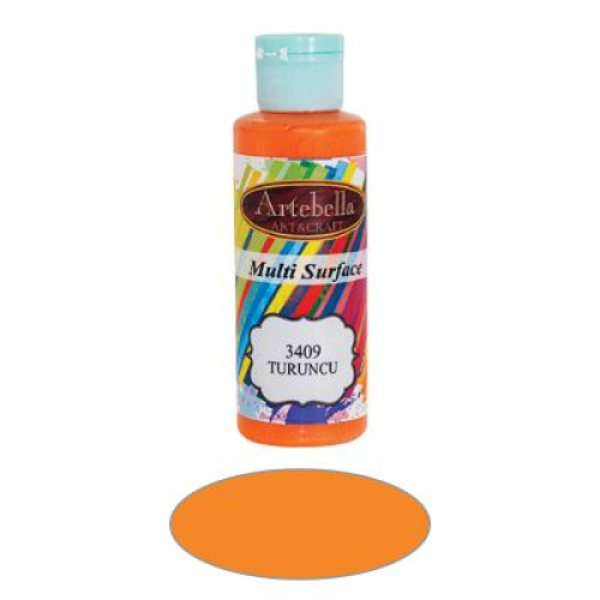 ΑΚΡΥΛΙΚΟ ΧΡΩΜΑ ARTEBELLA MULTI SURFACE 130CC ΠΟΡΤΟΚΑΛΙ No3409