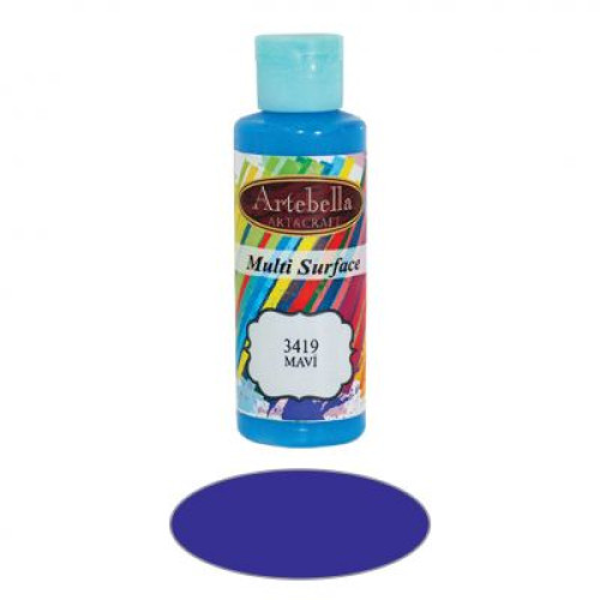 ΑΚΡΥΛΙΚΟ ΧΡΩΜΑ ARTEBELLA MULTI SURFACE 130CC ΜΠΛΕ No3419