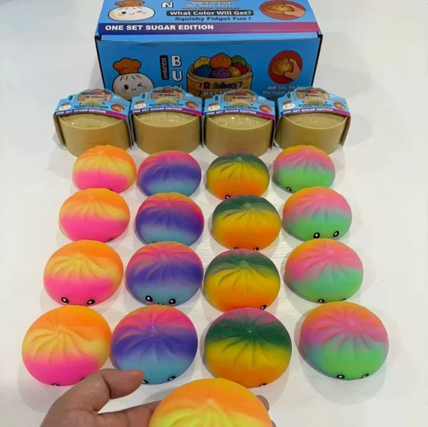 ΖΟΥΛΗΧΤΑ SQUISH ΖΥΜΑΡΑΚΙΑ  Dumpling 8,5cm.Rainbow.
