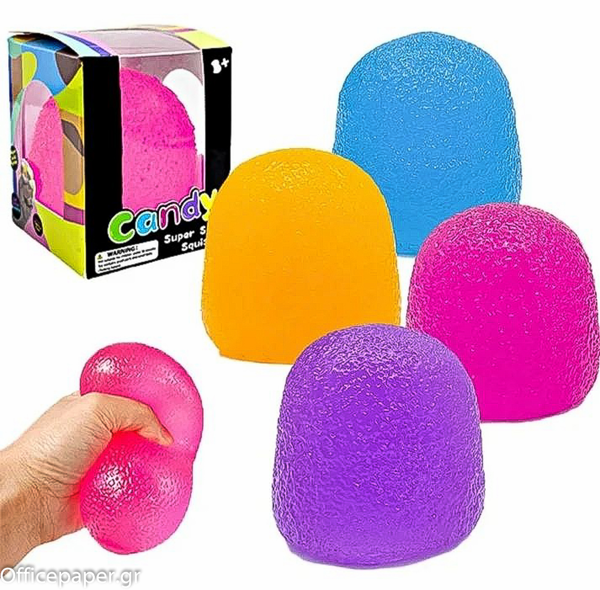 ΖΟΥΛΗΧΤΑ SQUISH ΚΥΒΟΣ CANDY 5.5Χ5.5ΕΚ ANTISTRESS