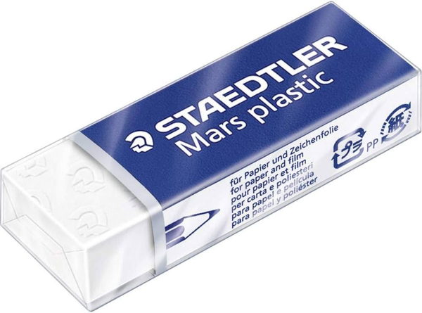 ΓΟΜΟΛΑΣΤΙΧΑ STAEDTLER MARS PLASTIC ΛΕΥΚΗ ΜΕΓΑΛΗ 52650