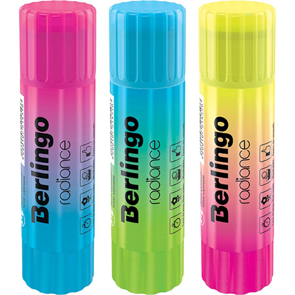 ΚΟΛΛΑ BERLINGO STICK 21gr FLUO 3 ΧΡΩΜΑΤΑ