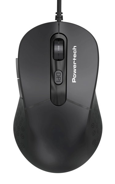 ΠΟΝΤΙΚΙ ΑΣΥΡΜΑΤΟ POWERTECH PT-1467, USB δέκτης, 1600DPI,μαύρο,6D
