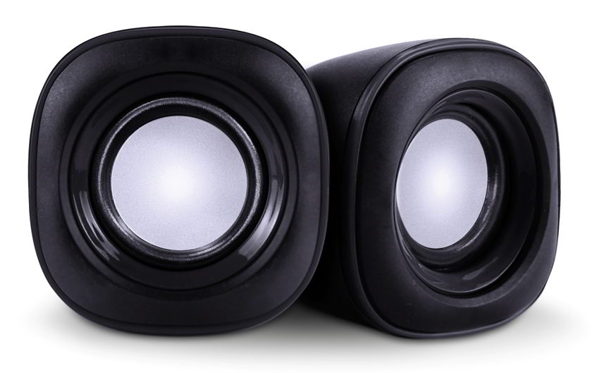 HXEIA POWERTECH ηχεία Essential sound PT-844, 2x 3W, 3.5mm, μαύρα